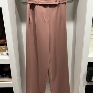 Babaton Mauve Wide-Leg Pants